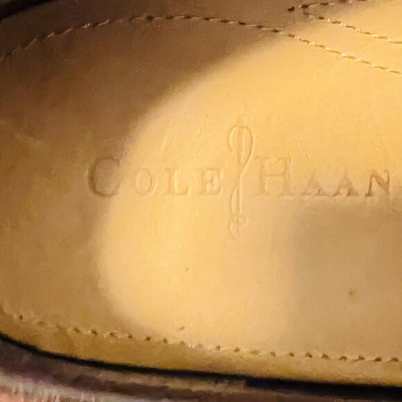Cole Haan Shoes Mens 10 Brown Leather Vtg Air Moc Toe Slip On Loafers Casual main image 8